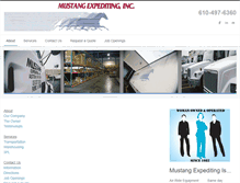 Tablet Screenshot of mustangexpediting.com